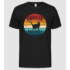 Pólómánia catflix and chill - Férfi Alap póló férfi póló