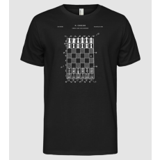 Pólómánia Chess Game method - Férfi Alap póló