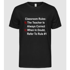 Pólómánia Classroom rules - Férfi Alap póló