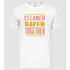 Pólómánia Cleaner Safer Together - Férfi Alap póló