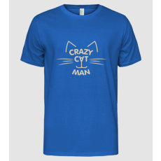 Pólómánia Crazy catman - Férfi Alap póló