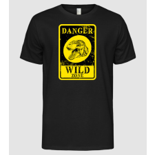 Pólómánia Danger wild zone - Férfi Alap póló férfi póló