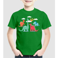 Pólómánia Dinoszauruszok - Uniszex Gyerek Póló