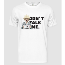 Pólómánia Dont talk me-Bakugo-My Hero Academia-fehérre - Férfi Alap póló férfi póló