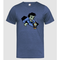 Pólómánia Drunk Zombie - Férfi Heather Póló