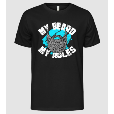 Pólómánia Én szakállam én szabályaim (angol) - Férfi Alap póló