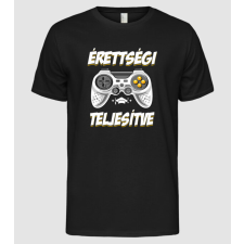 Pólómánia Érettségi teljesítve gamer Ballagás - Férfi Alap póló férfi póló