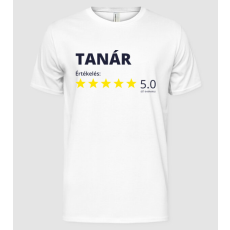 Pólómánia Értékelés 5 csillag - TANÁR - Férfi Alap póló