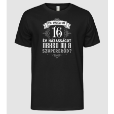 Pólómánia Évforduló túlélő 16 év - Férfi Alap póló férfi póló