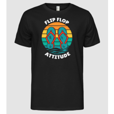 Pólómánia Flip Flop Attitude - Férfi Alap póló
