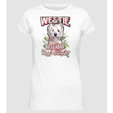Pólómánia FLORAL DOGGO westie - Női Alap póló