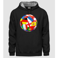 Pólómánia Foci - Férfi DUO Kapucnis Pulcsi