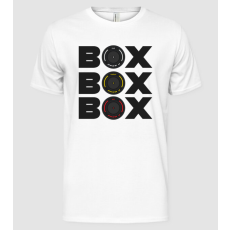 Pólómánia Forma 1 Box fehér pólóra - Férfi Alap póló