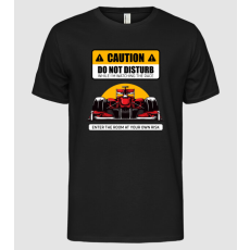 Pólómánia Forma 1 CAUTION DO NOT DISTURB RACE - Férfi Alap póló