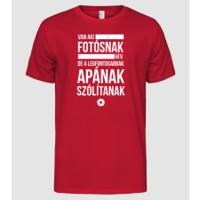 Pólómánia Fotós apa - Férfi Alap póló férfi póló
