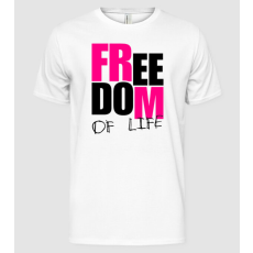 Pólómánia Freedom of life - Férfi Alap póló