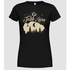 Pólómánia Go take a hike buffalo - Női Kereknyakú Póló