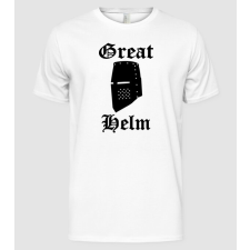 Pólómánia great helm sisak+felirat - Férfi Alap póló férfi póló