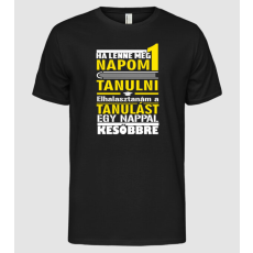 Pólómánia Ha lenne még egy napom tanulni... - Férfi Alap póló