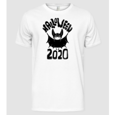 Pólómánia Halloween 2020 cuki denevér fekete - Férfi Alap póló