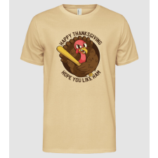 Pólómánia Happy Thanksgiving - Hope you like Ham - Férfi Alap póló férfi póló