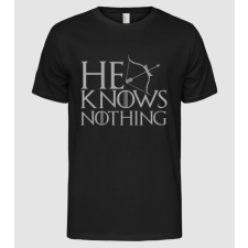 Pólómánia He knows nothing páros - Férfi Alap póló férfi póló
