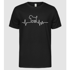 Pólómánia Heartbeat line Beagle - Férfi Alap póló