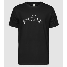 Pólómánia Heartbeat line Tacskó - Férfi Alap póló férfi póló