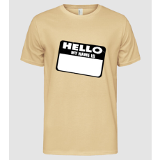 Pólómánia Hello, my name is - Férfi Alap póló
