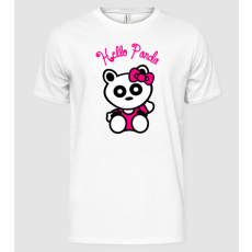 Pólómánia Hello Panda - Férfi Alap póló