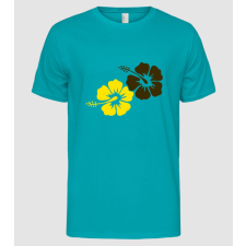 Pólómánia Hibiszkuszok - Férfi Alap póló férfi póló