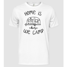 Pólómánia home is where we camp - Férfi Alap póló