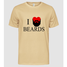 Pólómánia i love beards - Férfi Alap póló férfi póló