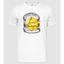 Pólómánia I love burger - Férfi Alap póló férfi póló