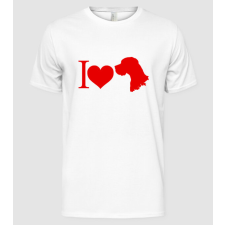 Pólómánia I love doggy - Férfi Alap póló férfi póló