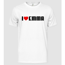 Pólómánia I love Emma - Férfi Alap póló férfi póló