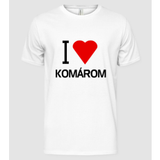 Pólómánia I love Komárom - Férfi Alap póló
