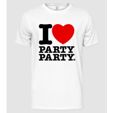 Pólómánia I love party party - Férfi Alap póló férfi póló