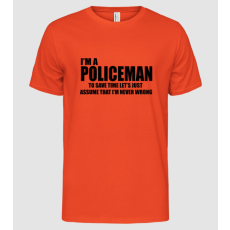 Pólómánia I'm a policeman - Férfi Alap póló
