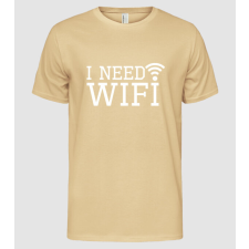 Pólómánia I need wifi - Férfi Alap póló férfi póló
