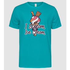 Pólómánia I Scream for Ice Cream - Férfi Alap póló