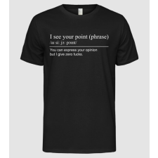 Pólómánia I see your point - Férfi Alap póló férfi póló