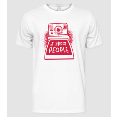 Pólómánia I shoot people - Fotós - Férfi Alap póló
