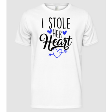 Pólómánia I stole her heart páros - Férfi Alap póló férfi póló