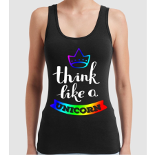 Pólómánia I think like a UNICORN - Női Trikó női póló