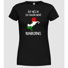 Pólómánia igy néz ki egy igazán menő hunikornis - Női Kerek nyakú Póló