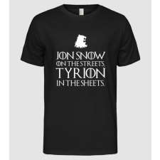 Pólómánia Jon Snow streets - Férfi Alap póló férfi póló