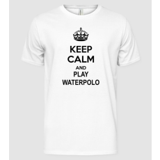 Pólómánia Keep Calm and play waterpolo - Férfi Alap póló