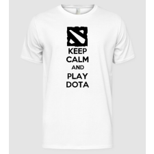 Pólómánia keep calm play dota - Férfi Alap póló férfi póló