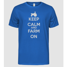 Pólómánia keep_kalm_farm_3456. - Férfi Alap póló férfi póló